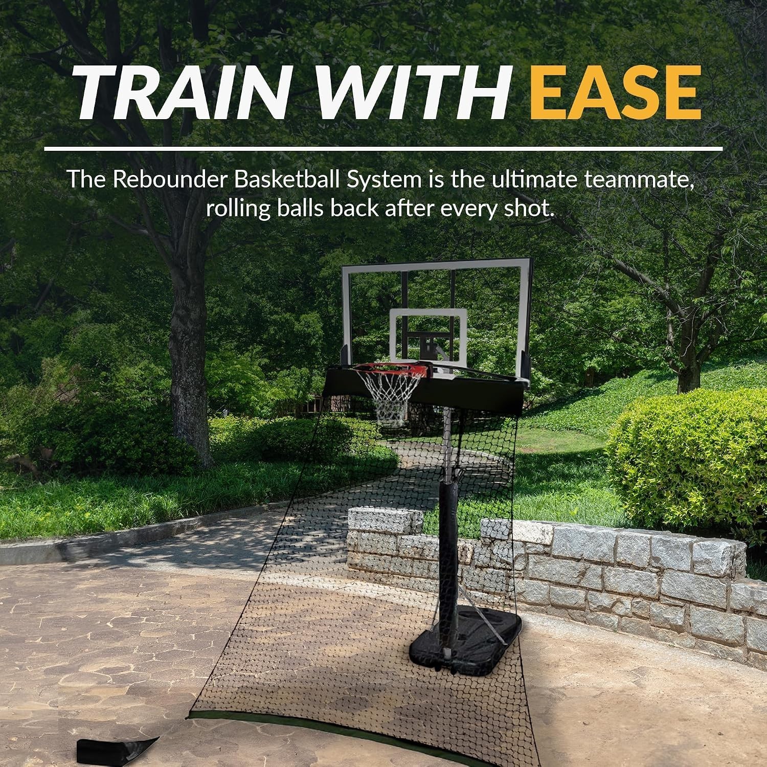 Uninterrupted Shooting Practice: 10ft x 9ft Basketball Return System – BPA Free