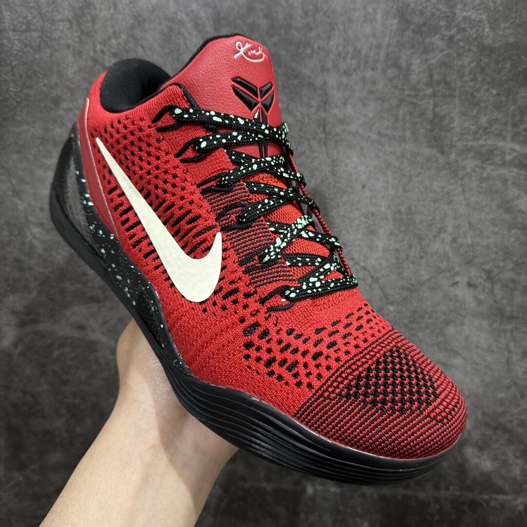 New NK Zoom Kobe 9 Elite Low Beethoven Red Mens Womens Athletic Shoes Authentic