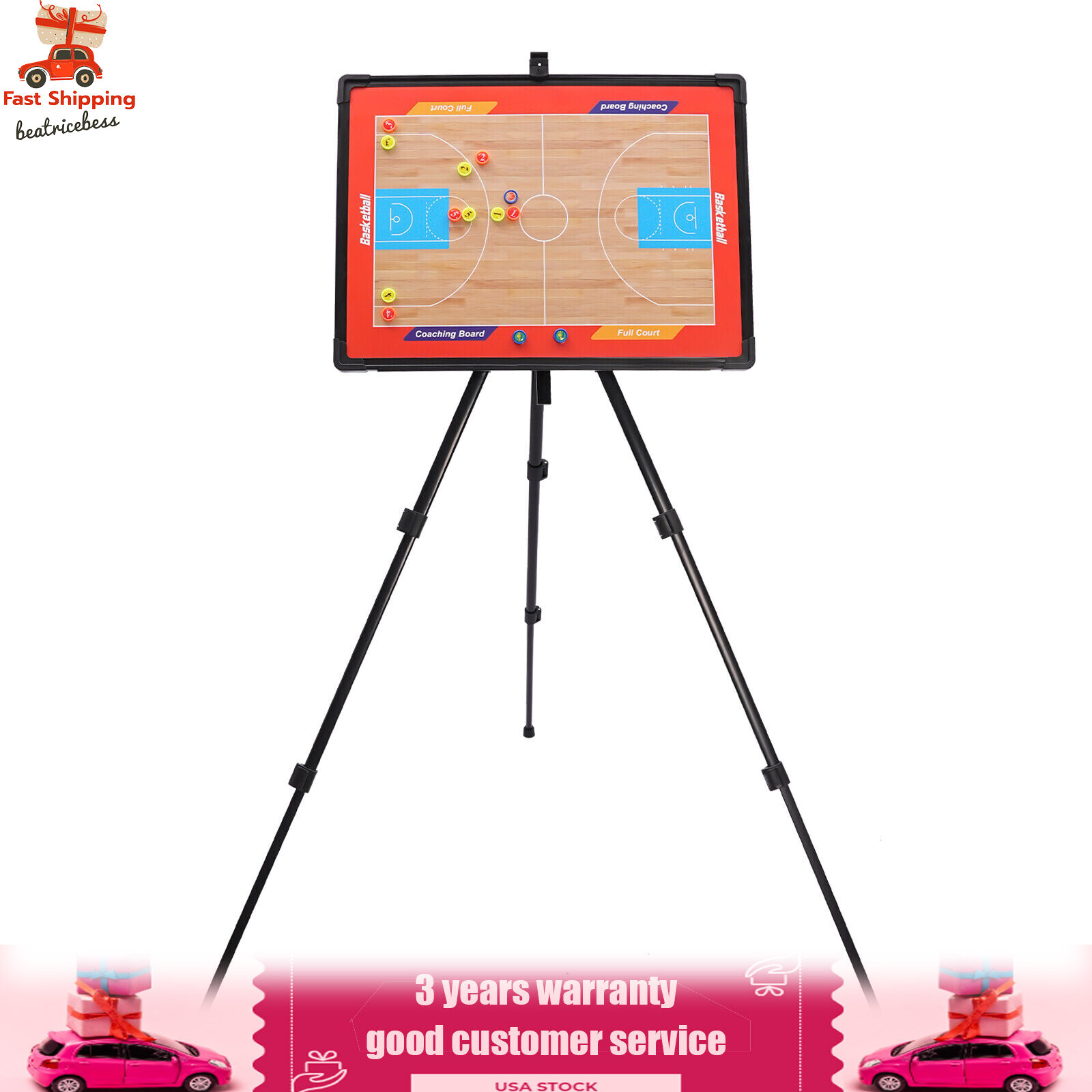 Soccer Coaching Board Big Tri-pod Football Tactic Board Game Plan White Board