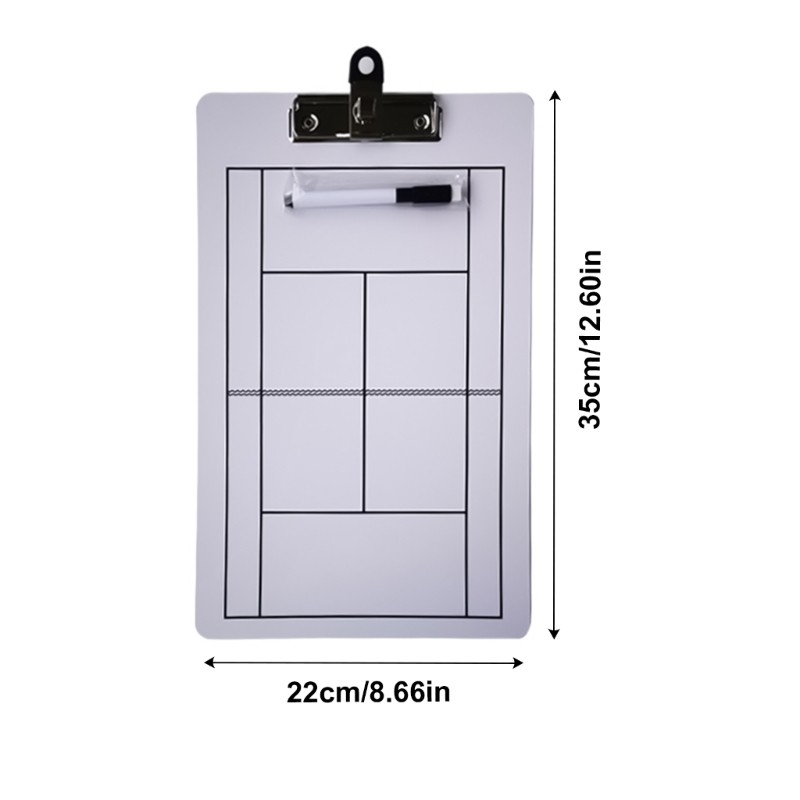 Double-Side Basketball Full Half Courts Board Dry Erases Football Coaches Board