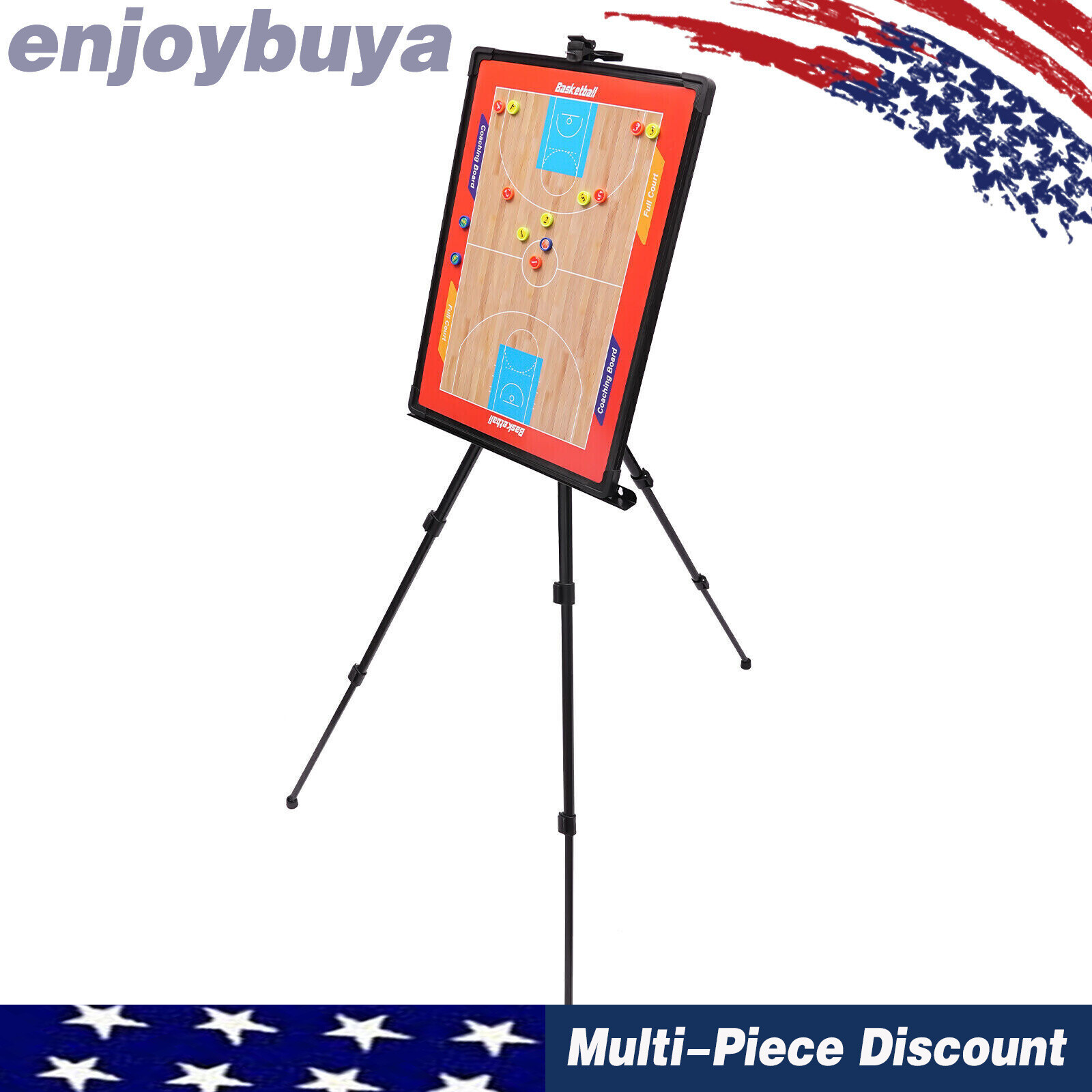 Basketball Tri-pod Tactic Board Basketball Coaching Board Game Plan White Board