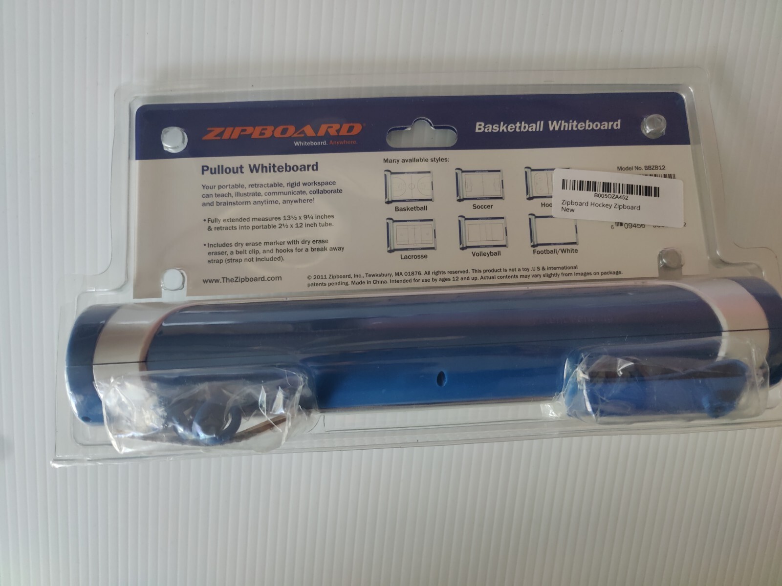 ZIPBOARD Basketball White Board-Size 12″