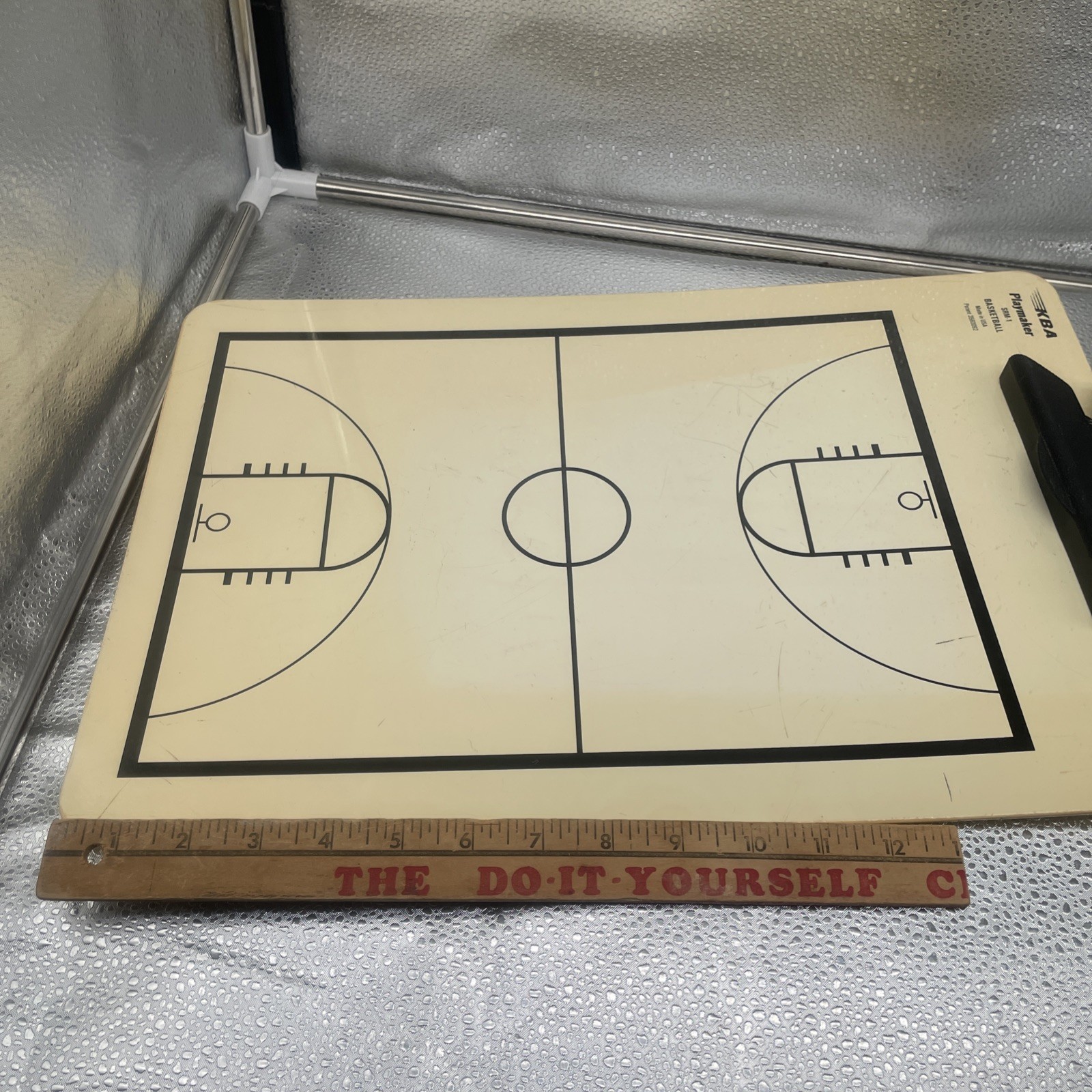 KBA Playmaker Basketball Coaching Board Dry Erase Jumbo 12×18 Tactical Clipboard