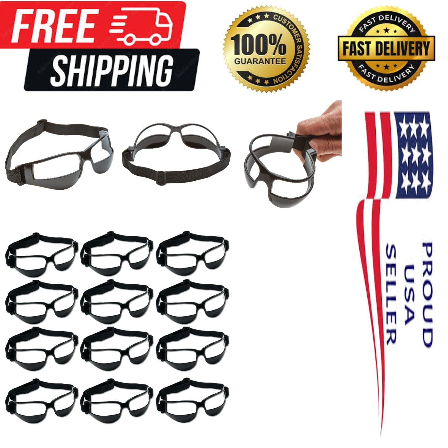 Dribble Specs Basketball Aid Set – 12 Pack, Ideal for Youth Practice Sessions