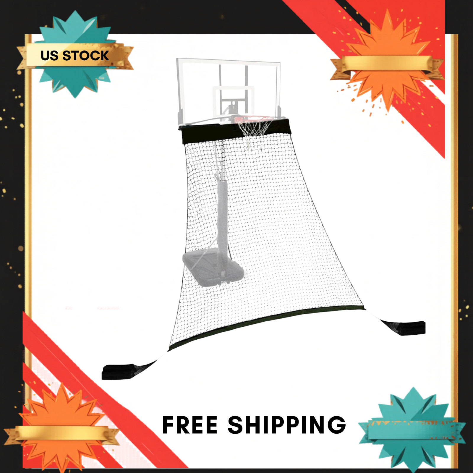 Basketball Return System for Shooting Practice – Heavy-Duty Rebounder Net