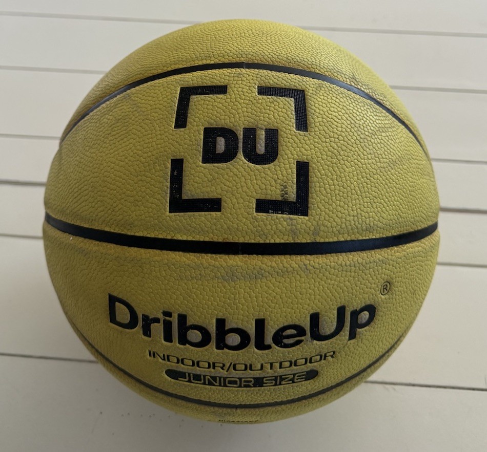 Dribble Up Yellow Smart Basketball Junior Size 28.5 Indoor/Outdoor Ball Only