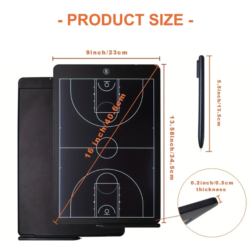 Clear Display Electronic Basketball Strategy Board Football Coaching Board