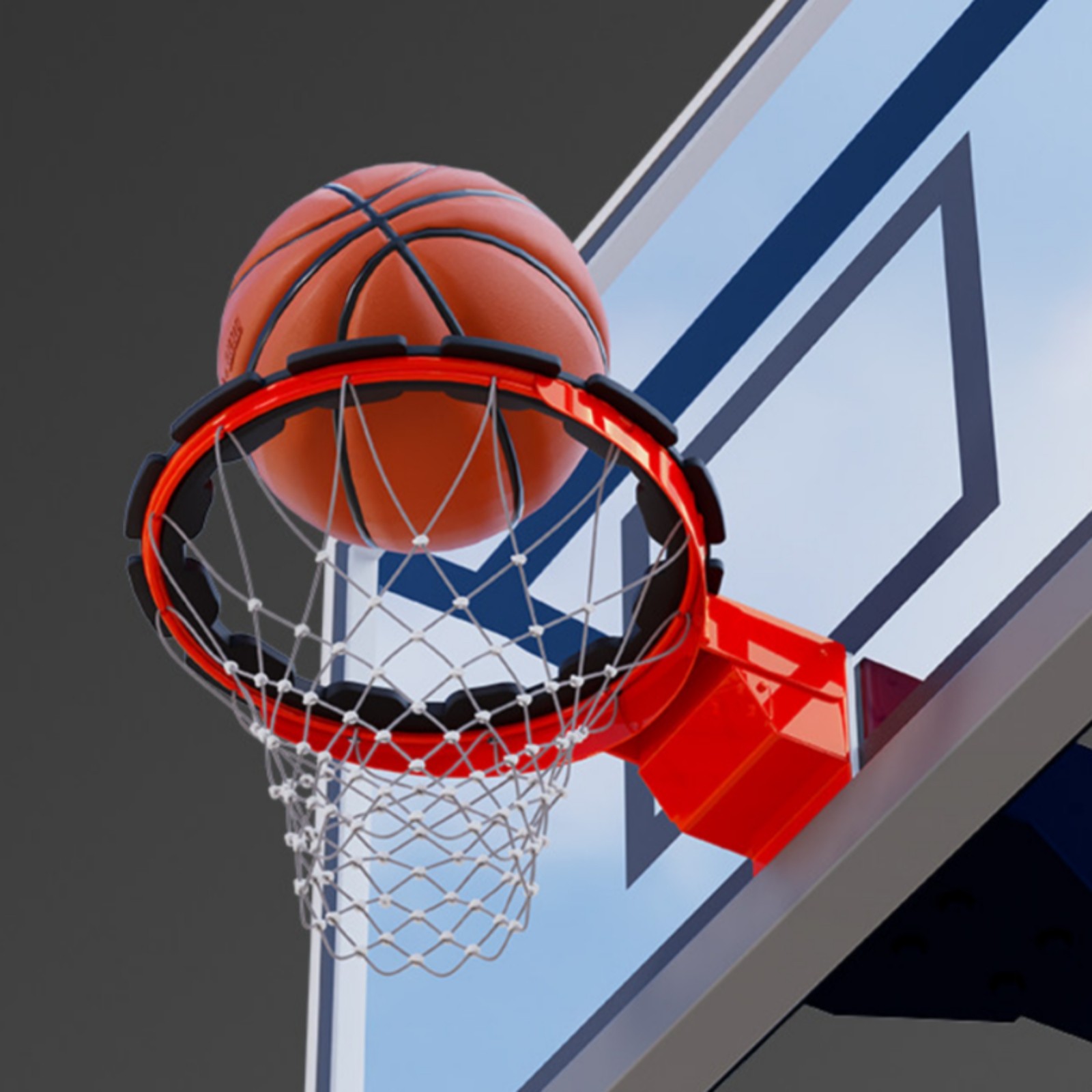 Basketball Reducer Hoop Practice Basketball Rim Reducer Hook-and-Loop