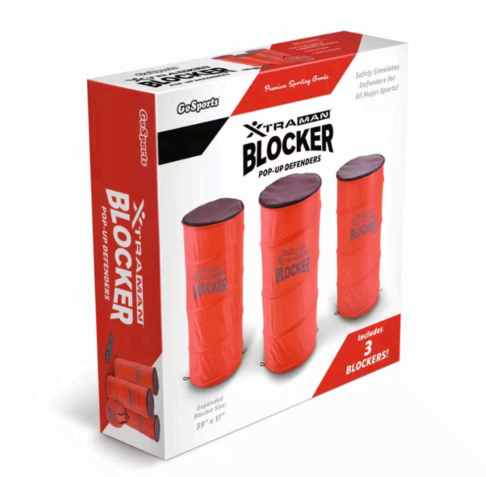 GoSports XTRAMAN Blocker Pop-Up Defenders 3 Pack Training Aids for Sports Drills