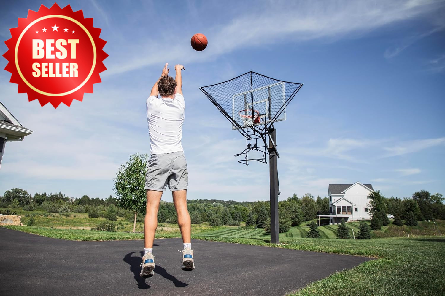 IC3 Basketball Shot Trainer Rebounder with Net Return System