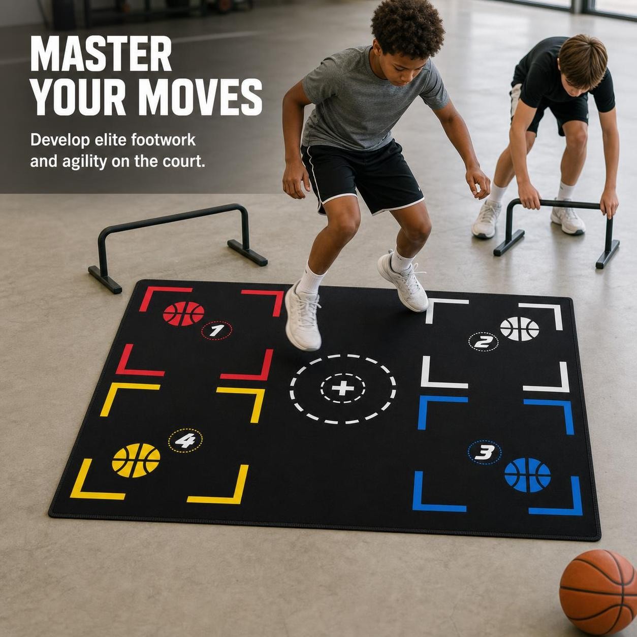 Indoor Footwork Training Equipment for Basketball, for Sports – for Kids