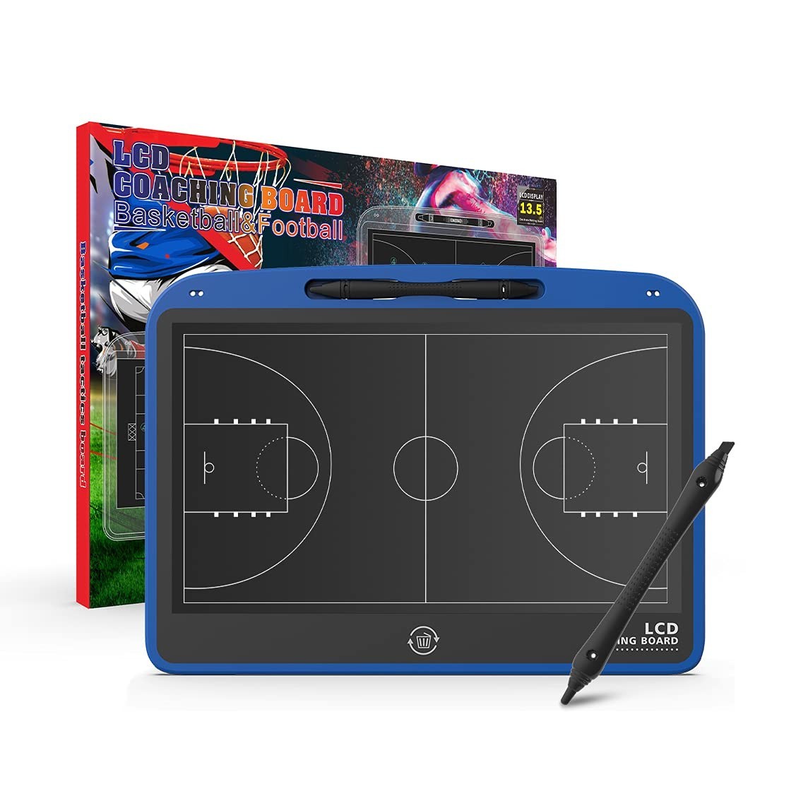 13.5″ Electronic Tactical Board for Football & Basketball Coaching – LCD Strateg
