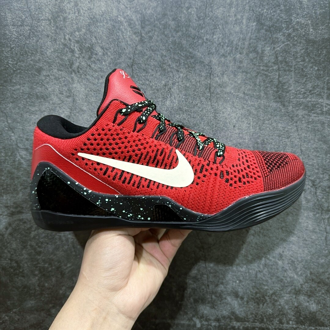 New NK Zoom Kobe 9 Elite Low Beethoven Red Mens Womens Athletic Shoes Authentic