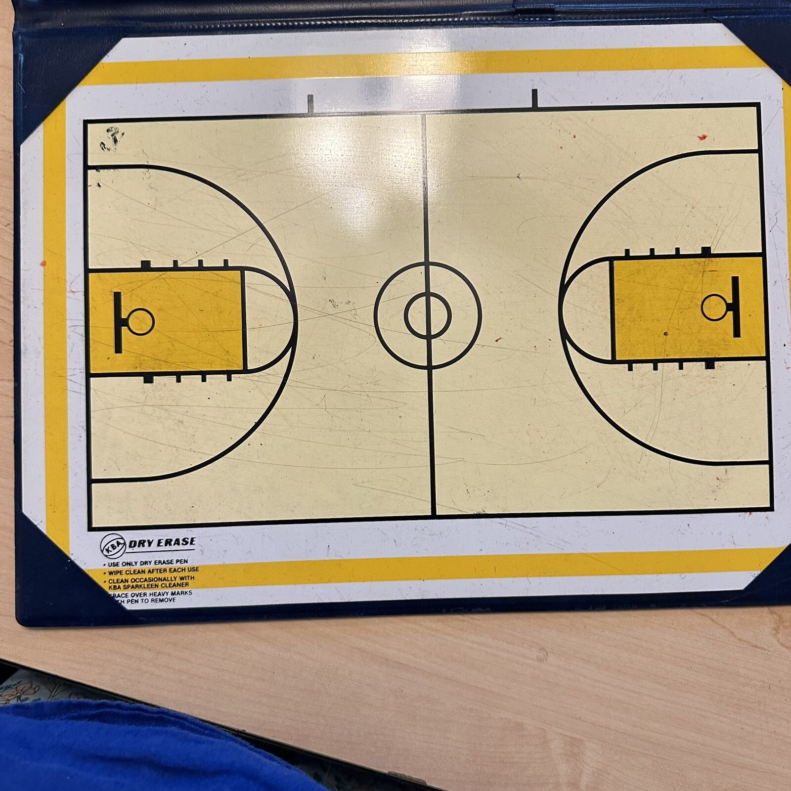 KBA 14×10 Playmaker Whiteboard Basketball Dry Erase Marker Vintage With Cover