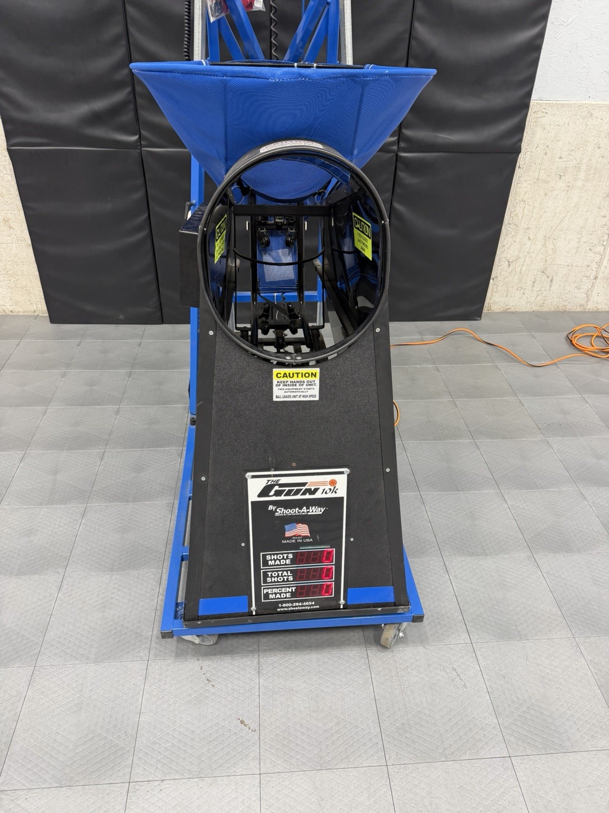 Shoot-A-Way The Gun 10K Basketball Shooting Trainer w/ Ball Return Net