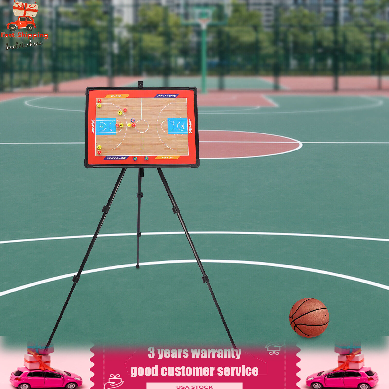 Soccer Coaching Board Big Tri-pod Football Tactic Board Game Plan White Board
