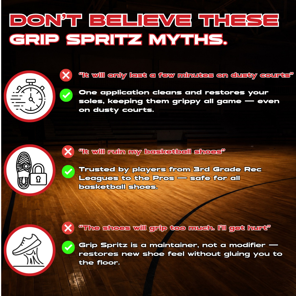 Grip Spritz – Basketball Shoe Traction Spray – Court Grip – Year Round Bundle