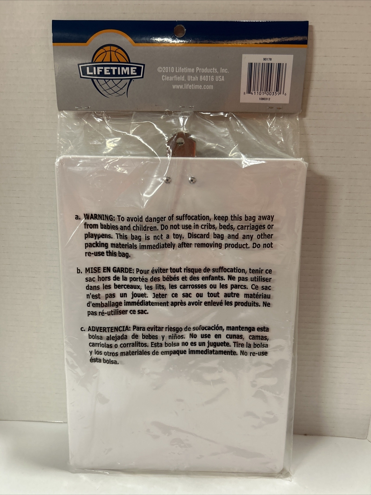 Lifetime Basketball Coach’s Clipboard Includes Dry Erase Marker With Eraser 2010
