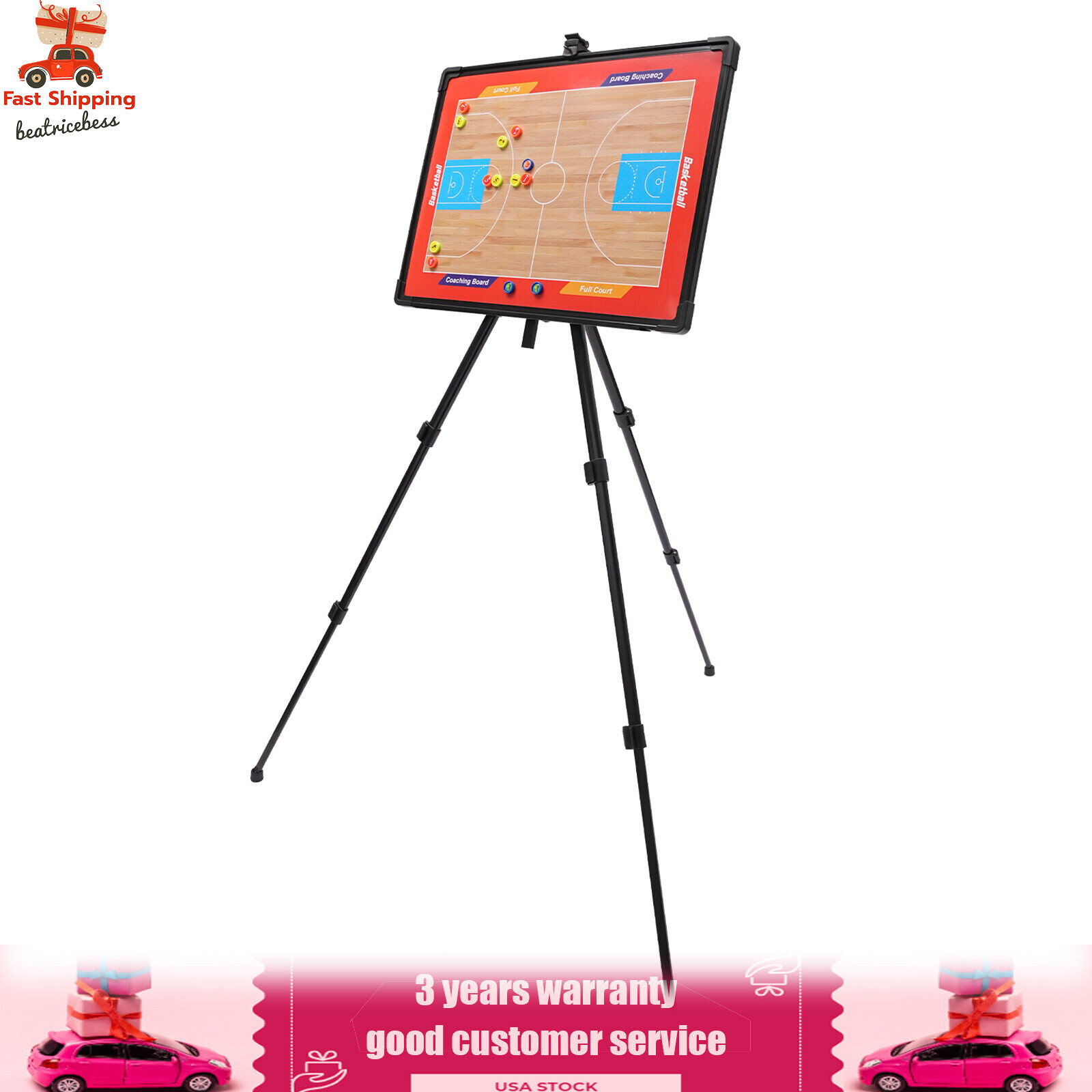 Soccer Coaching Board Big Tri-pod Football Tactic Board Game Plan White Board