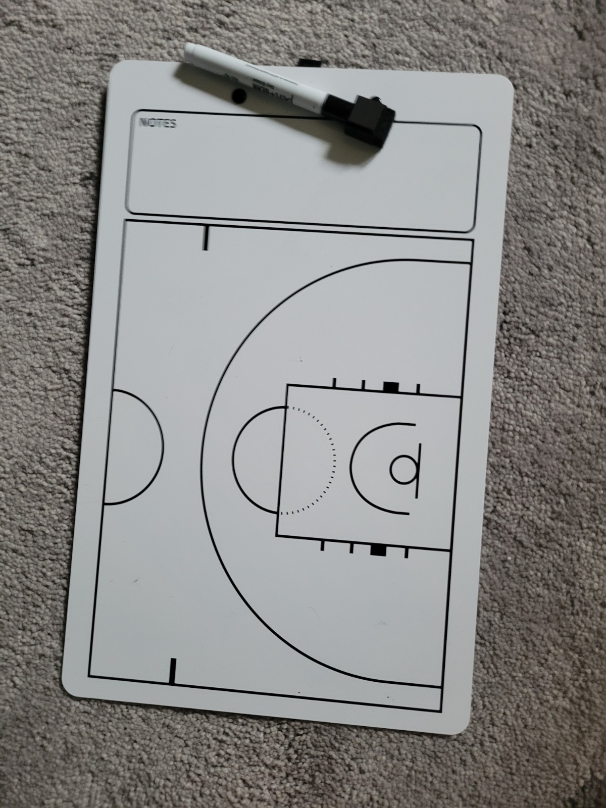 Dry Erase Basketball Clipboard for Coaches Double Sided Board, Sports Coaching