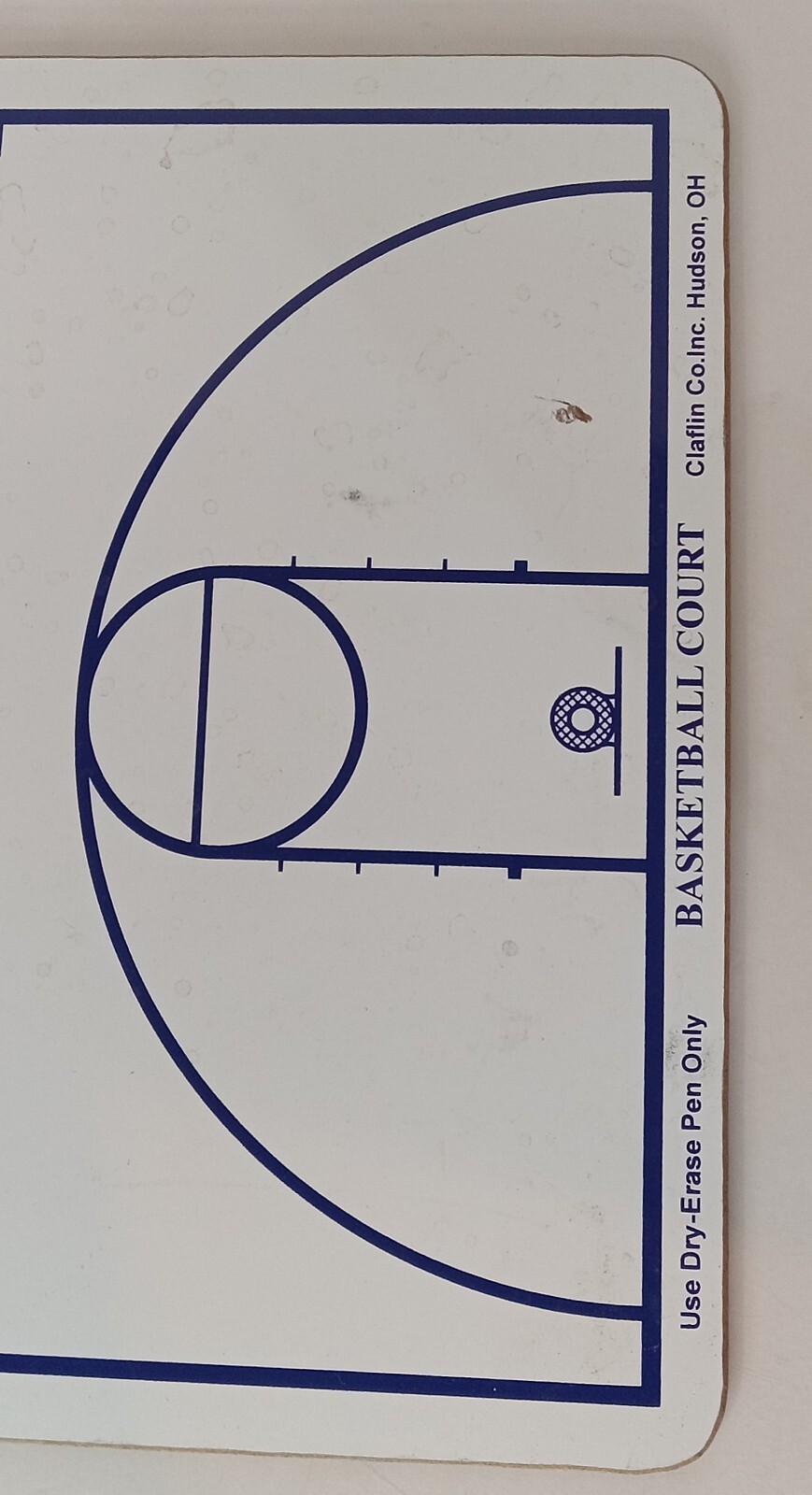 Dicks (Basketball Coaching Clip Board) Dry Erase 9” X 15.5” USA Made
