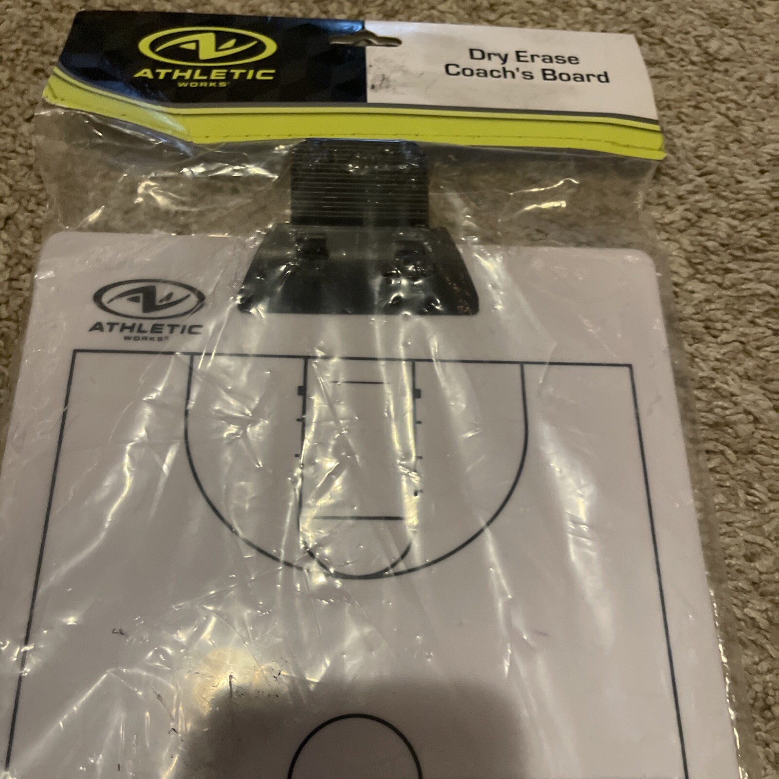 Athletic Works Coaches Dry Erase Clip Board BASKETBALL – NEW