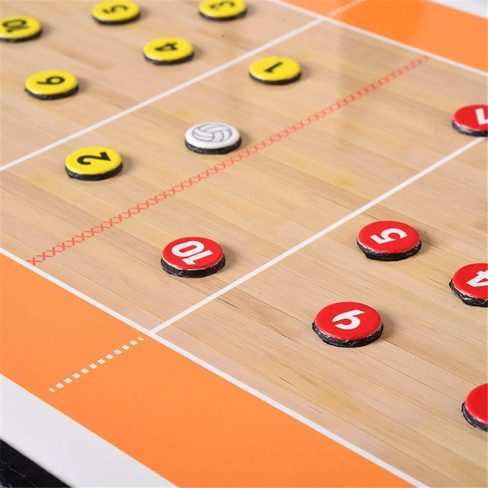 Foldable Volleyball Coaching Board Volleyball Coaches Tactical Magnetic Clipboar