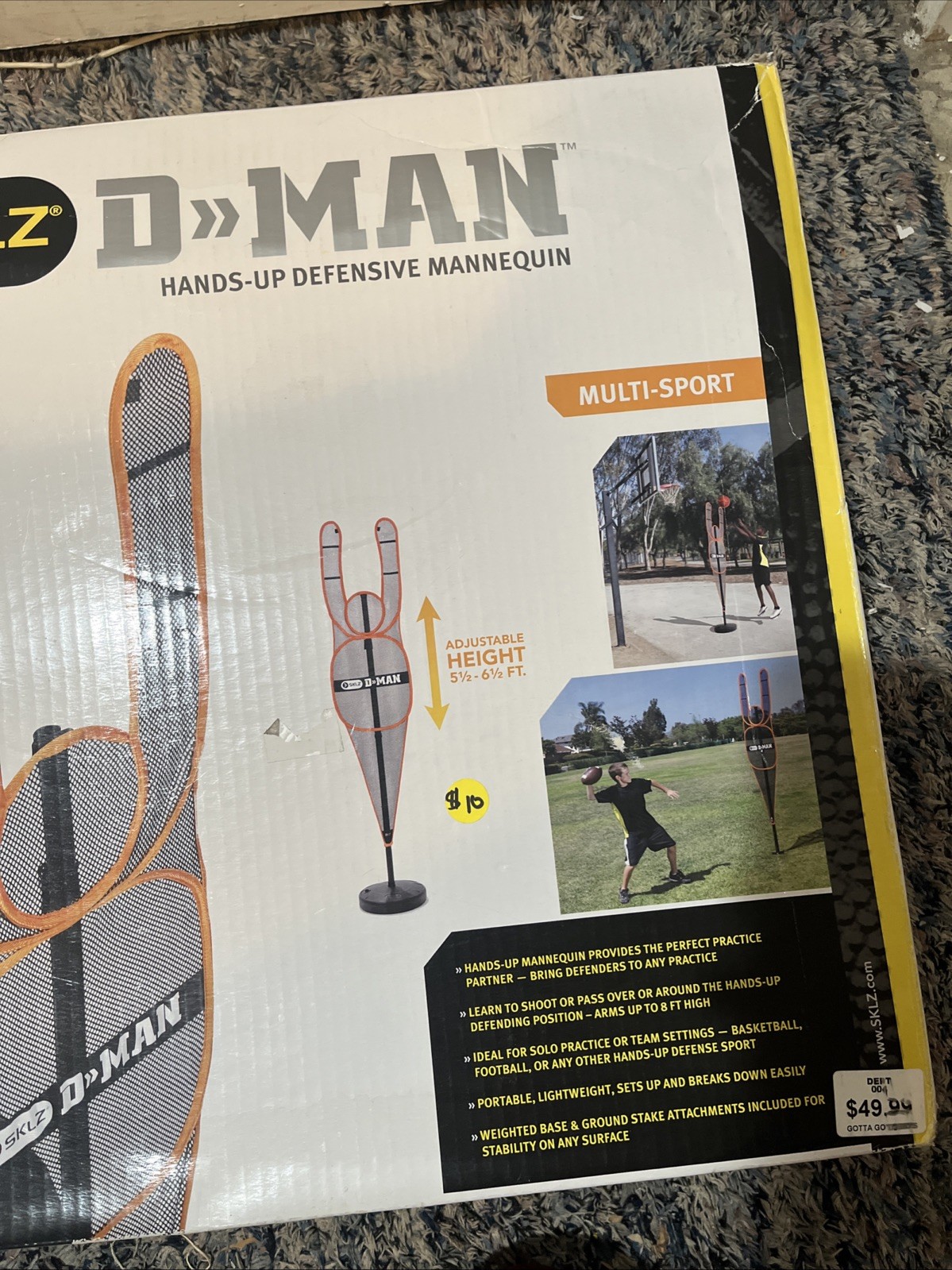 SKLZ D-Man Hands Up Defensive Mannequin Basketball NEW