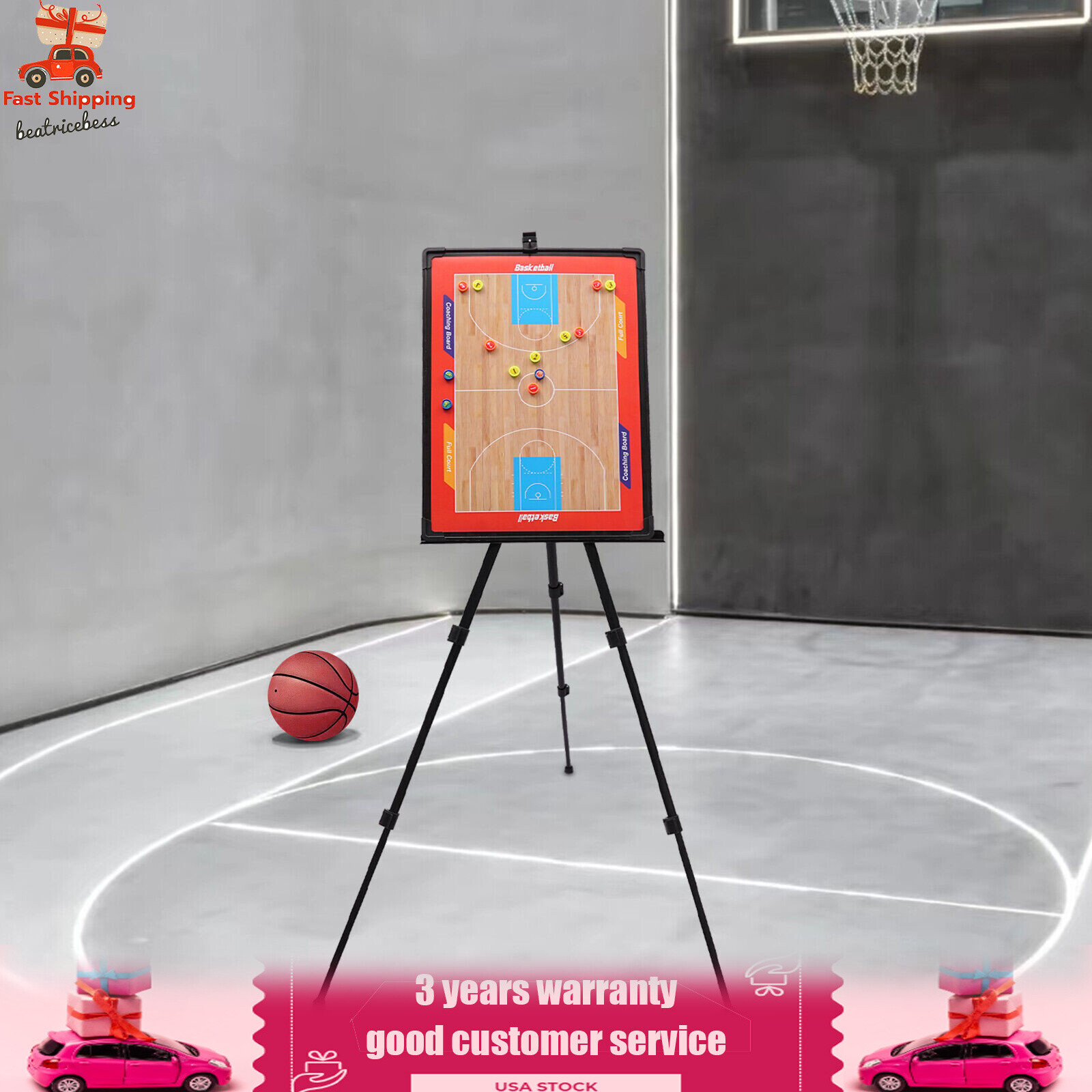 Soccer Coaching Board Big Tri-pod Football Tactic Board Game Plan White Board