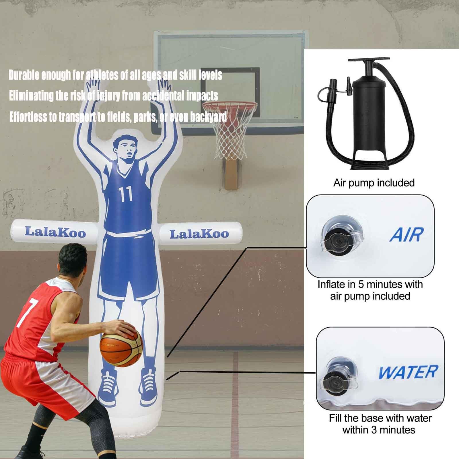 Inflatable Basketball Dummy Defender Tumbler Big Size 7.6FT Huge Basketball T…