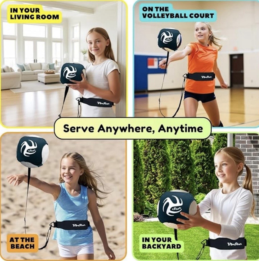 Volleyball Training Equipment Aid – Practice Your Serving, Setting & Spiking
