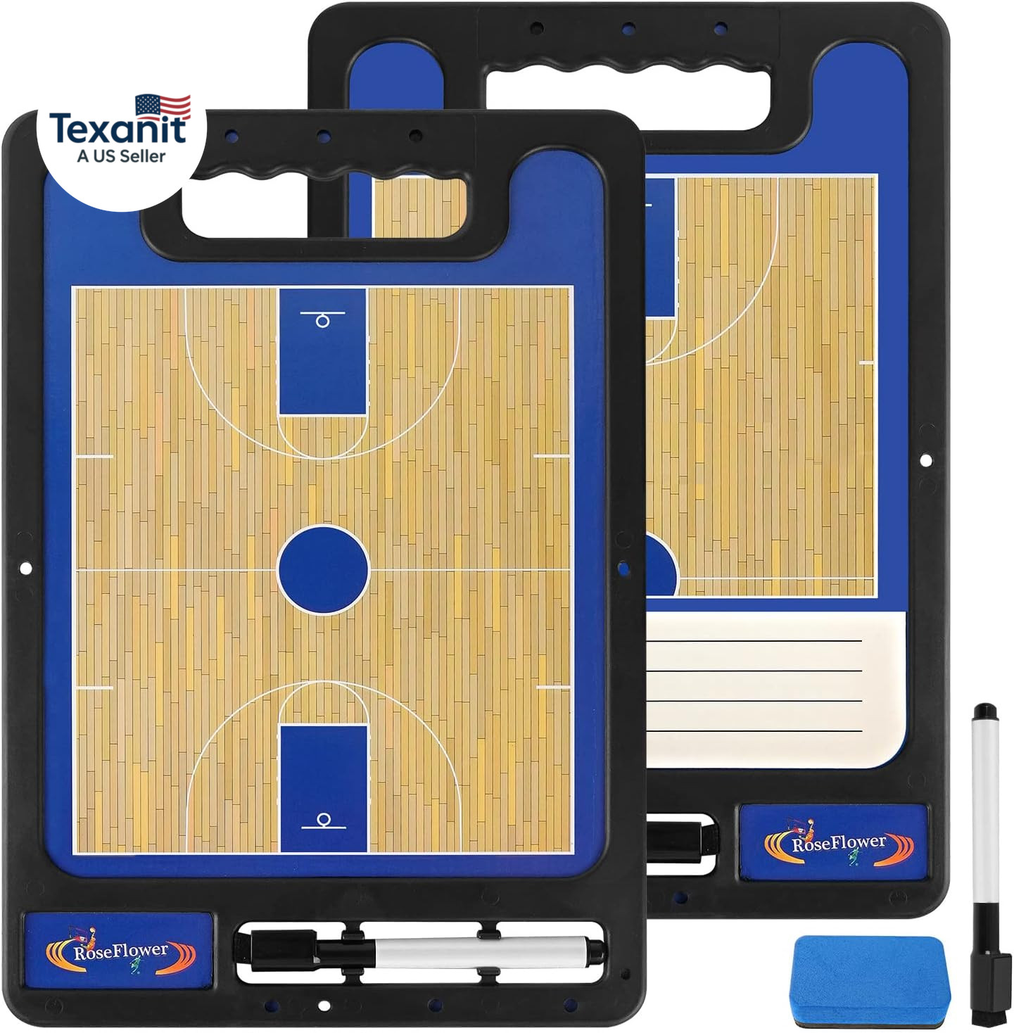 Basketball Coaching Tactical Board, Portable Magnetic Basketball Coach Clipboard