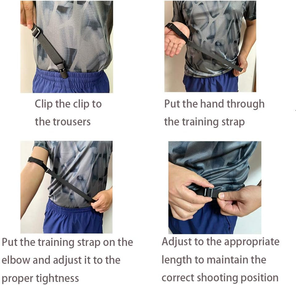 Basketball Shooting Aid Straight Shooter Strap 2 Pieces Training Posture Belts C