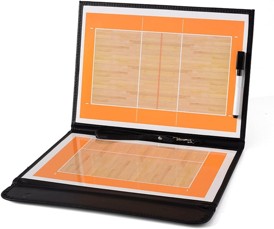 Foldable Volleyball Coaching Board Volleyball Coaches Tactical Magnetic Clipboar