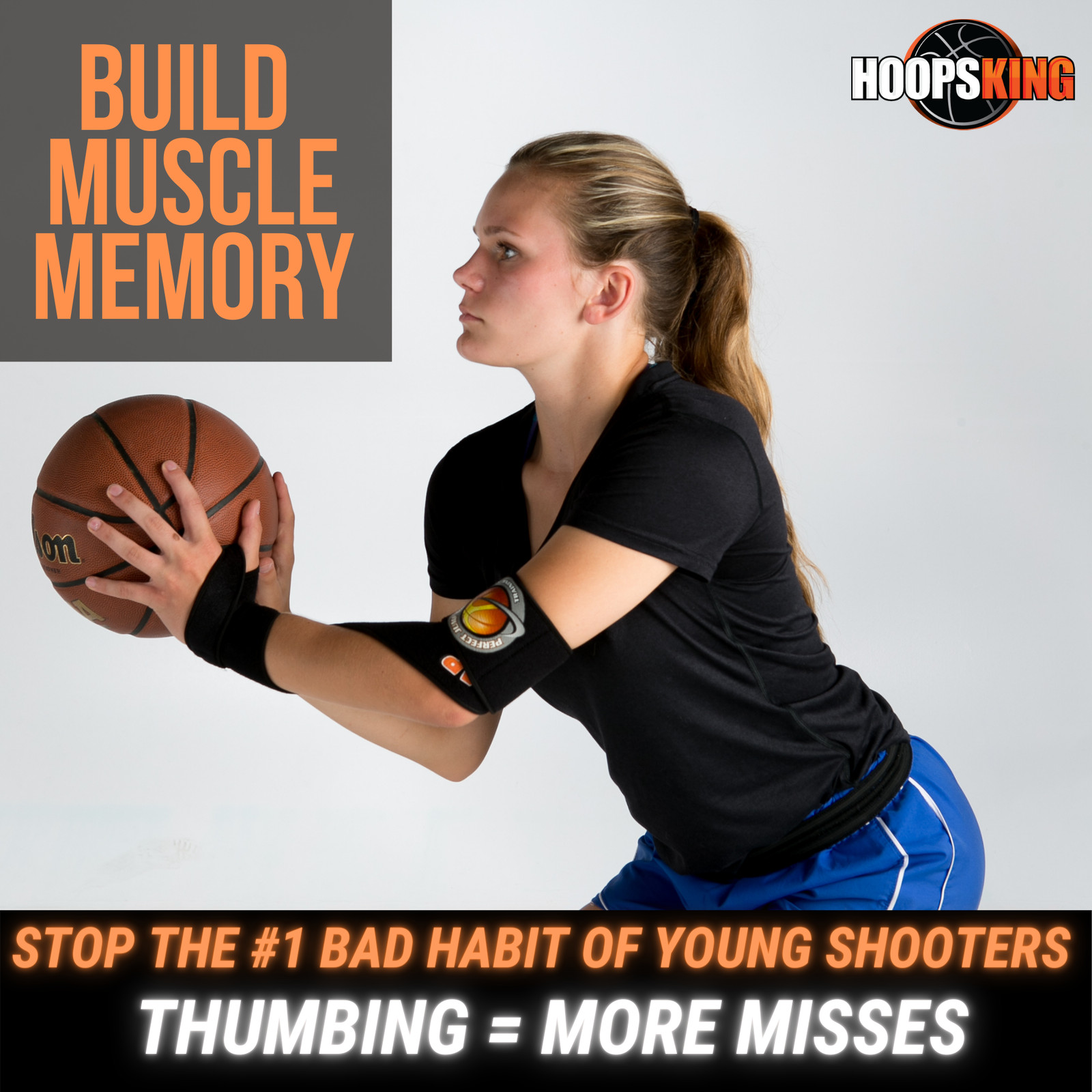 Wrap Strap Basketball Shot Training Aid for the Off Hand – Make More Shots