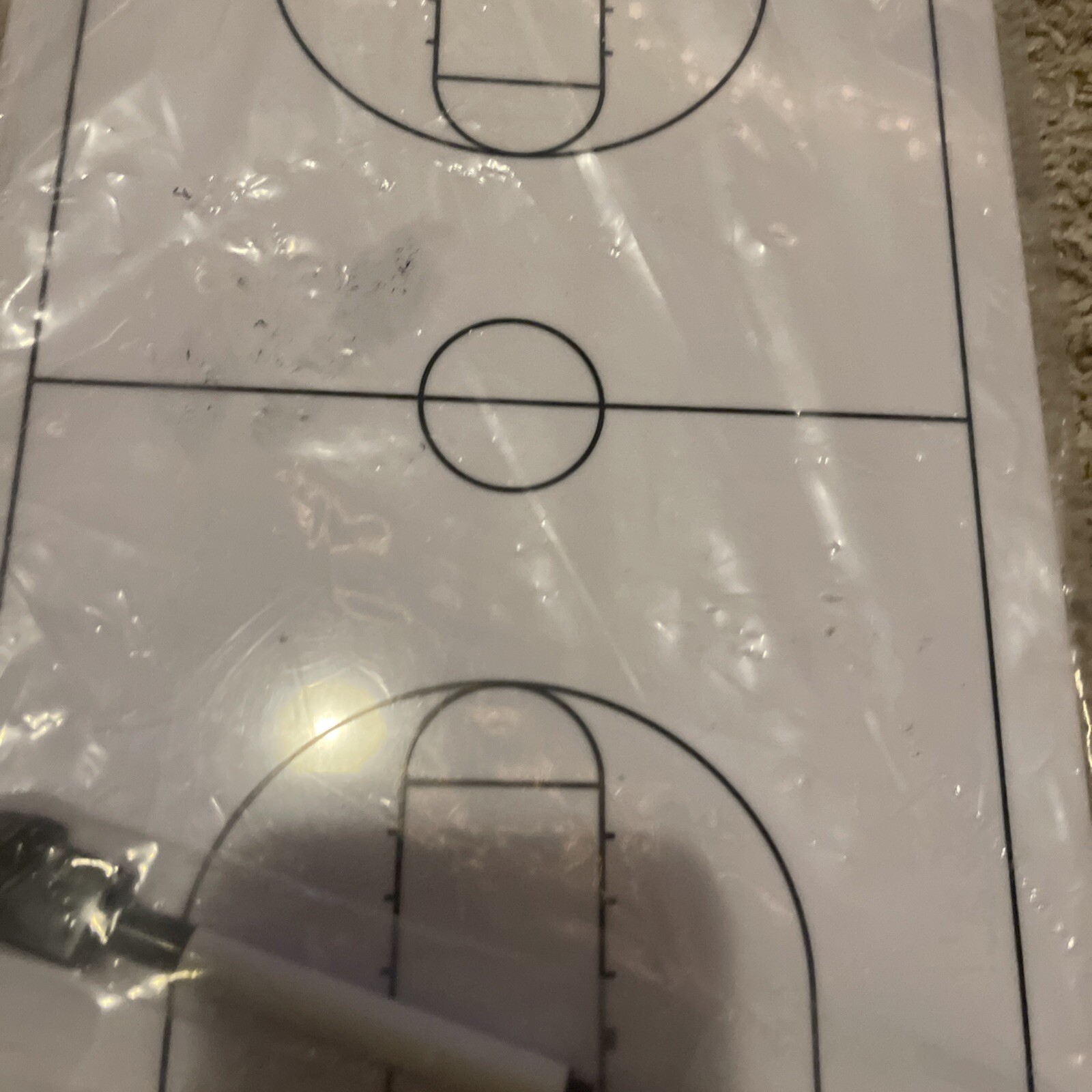 Athletic Works Coaches Dry Erase Clip Board BASKETBALL – NEW
