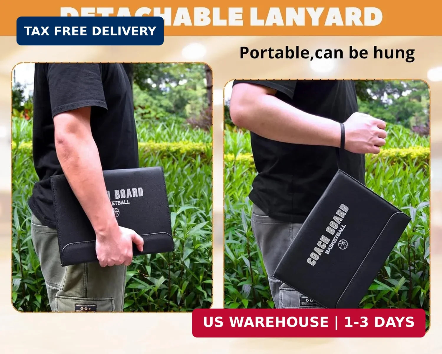 Magnetic Basketball Coaching Board Coaches Clipboard Tactical Board Kit with Dry