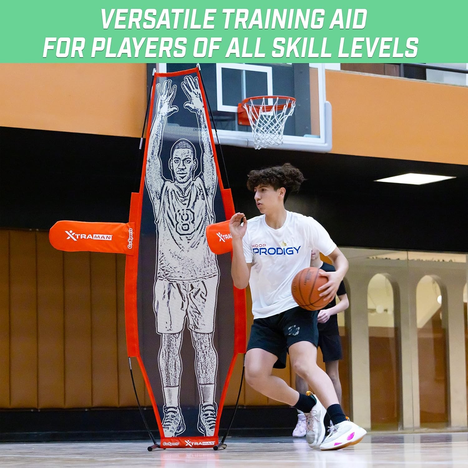 GoSports XTRAMAN Basketball Dummy Defender Training Mannequin 7′, Red