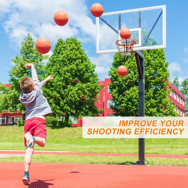 Basketball Return Training Attachment, Basketball Hoop Rebounder for Practice