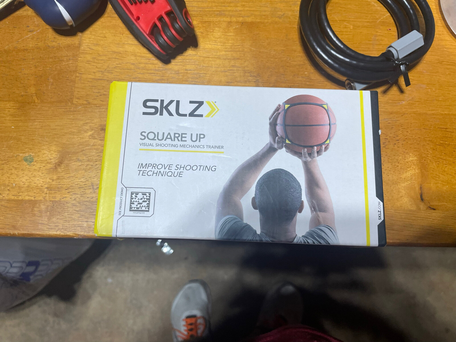 Basketball Visual Shooting Mechanics Trainer Hoops NBA NCAA SKLZ Square Up NEW