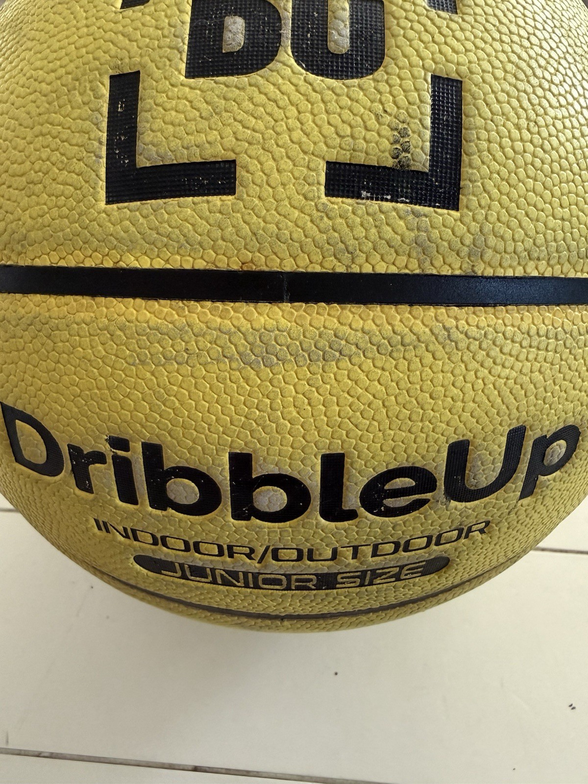 Dribble Up Yellow Smart Basketball Junior Size 28.5 Indoor/Outdoor Ball Only