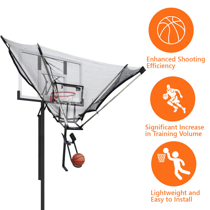 Basketball Rebounder Net Return System Portable Shot Trainer Return Chute US