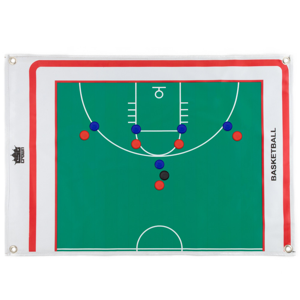 Basketball Magnetic Roll-up Two-Sided Strategy Board with Magnets