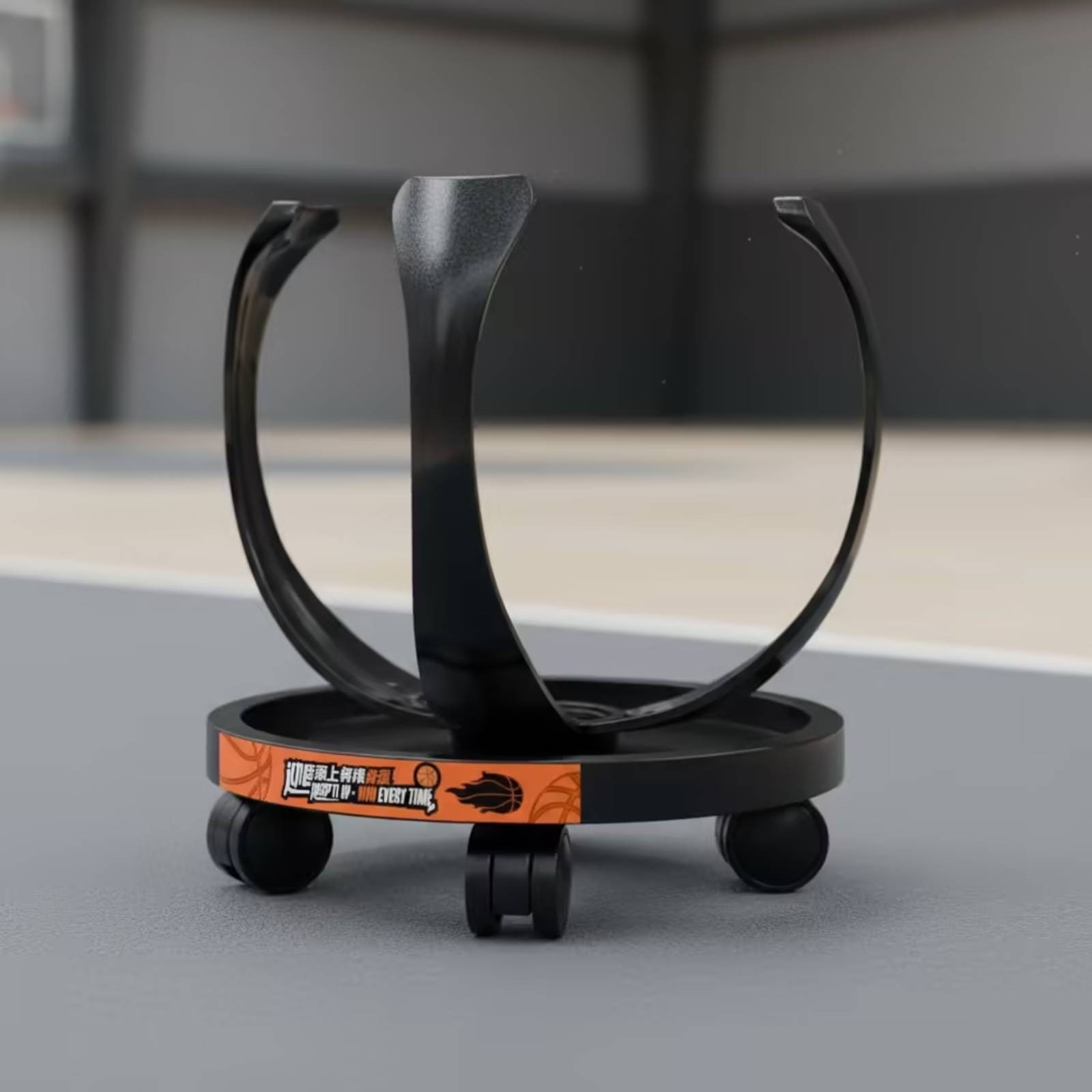Minimalist Hoop Sport Practice Aid Stable Base Sports Gear Quiet Wheels for Gym