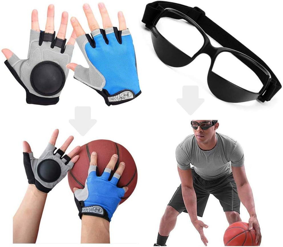 Basketball Dribbling Training Gloves and Goggles for All Ages